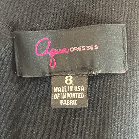 Aqua Black Dress with all over Gold Tone Sequins - Picture 15 of 17